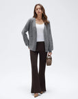 Cashmere Open Front Cardigan Sweaters-SS-SUUKSESS