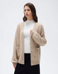Cashmere Open Front Cardigan Sweaters-SS-SUUKSESS