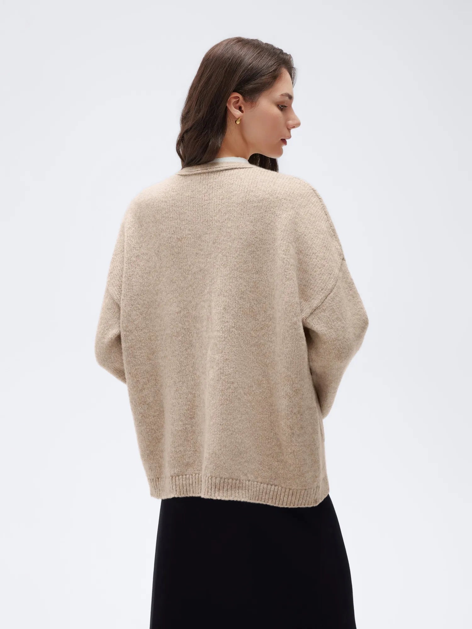 Cashmere Open Front Cardigan Sweaters-SS-SUUKSESS