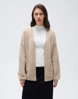 Cashmere Open Front Cardigan Sweaters-SS-SUUKSESS