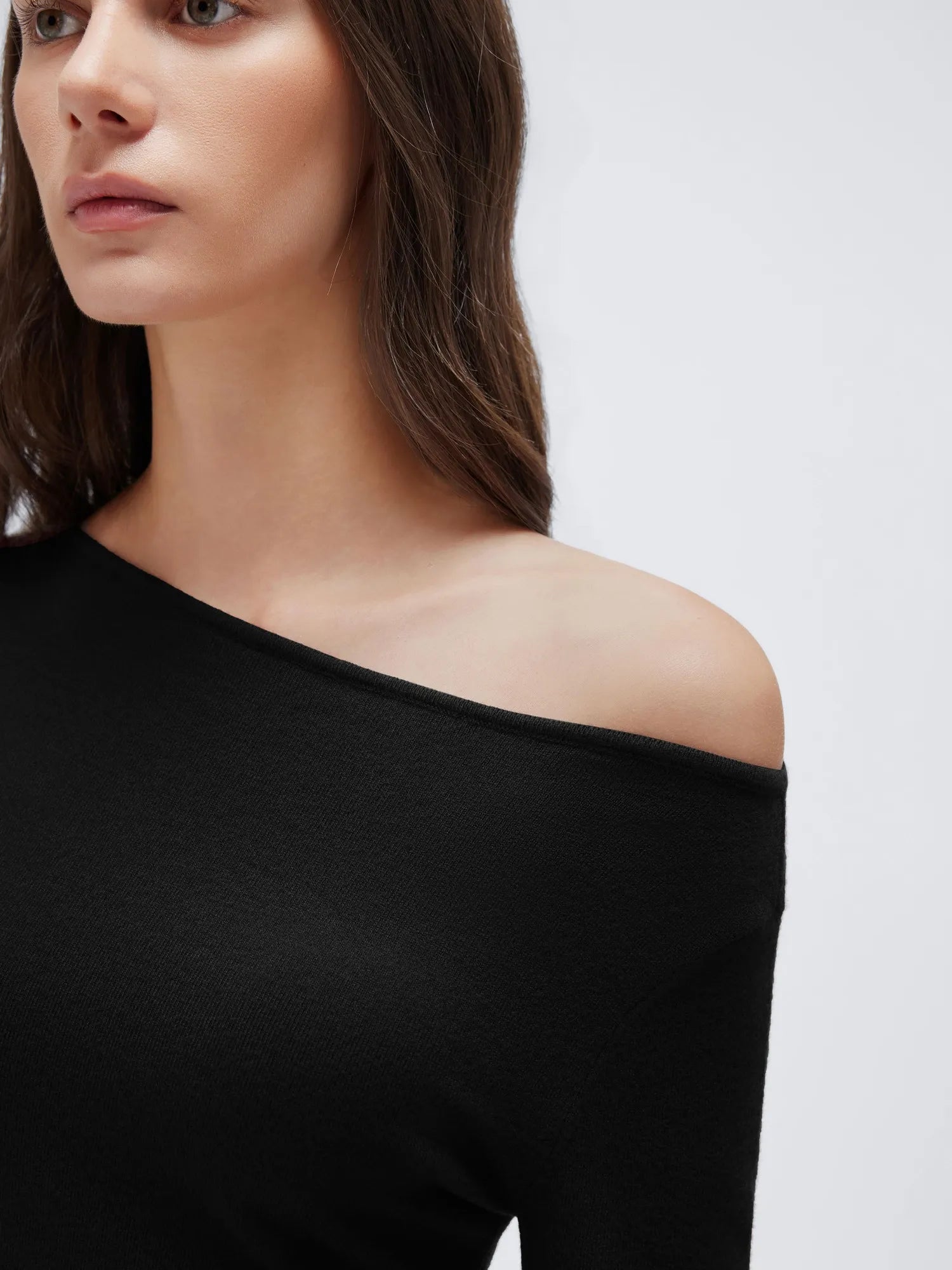 Cashmere Cinched Waist Boat Neck Bell Sleeve Sweaters-SUUKSESS-SUUKSESS