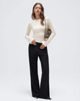 Cashmere Cinched Waist Boat Neck Bell Sleeve Sweaters-SUUKSESS-SUUKSESS