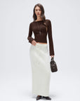 Cashmere Cinched Waist Boat Neck Bell Sleeve Sweaters-SUUKSESS-SUUKSESS