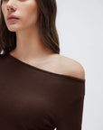 Cashmere Cinched Waist Boat Neck Bell Sleeve Sweaters-SUUKSESS-SUUKSESS
