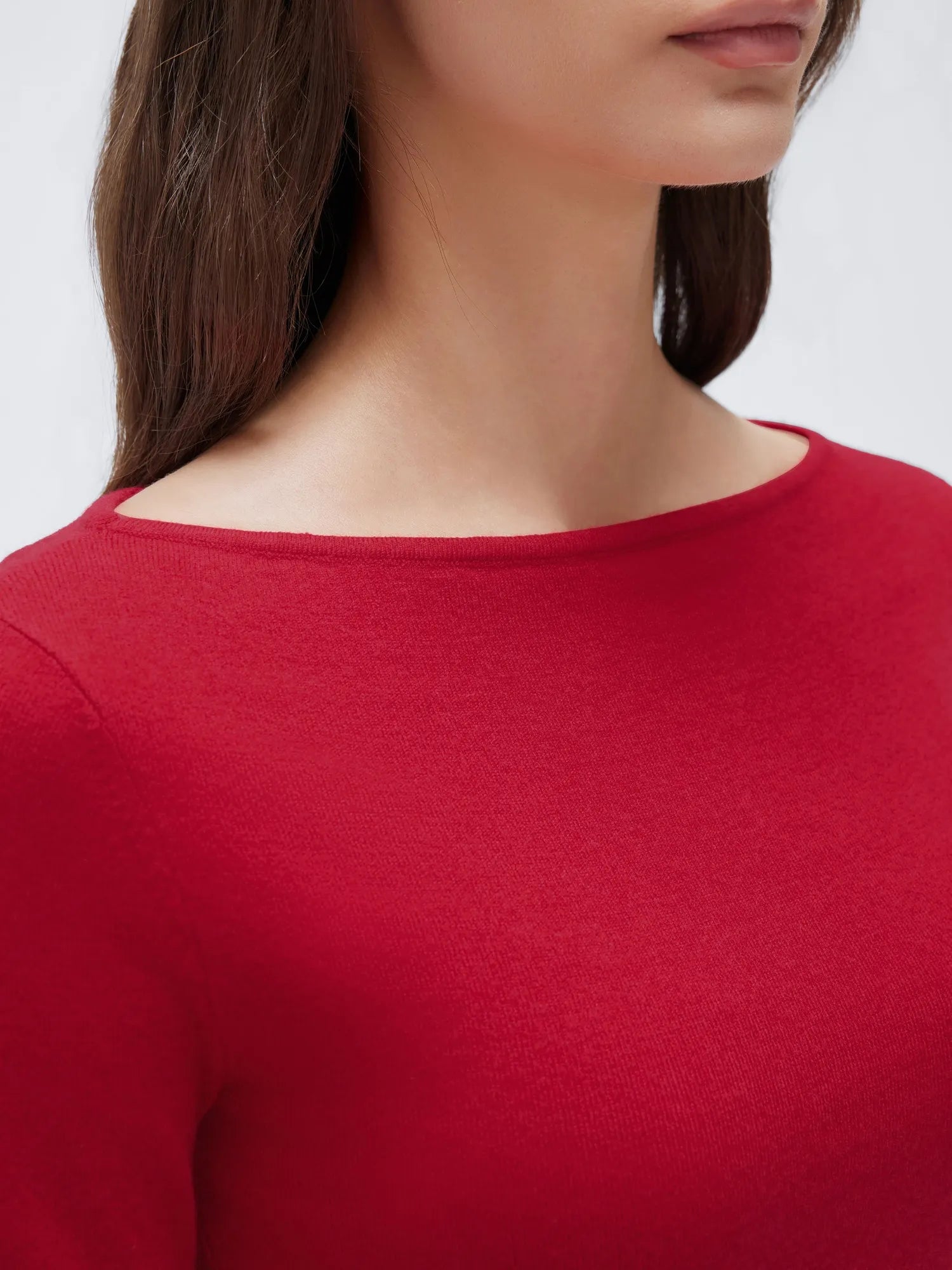 Cashmere Cinched Waist Boat Neck Bell Sleeve Sweaters-SUUKSESS-SUUKSESS