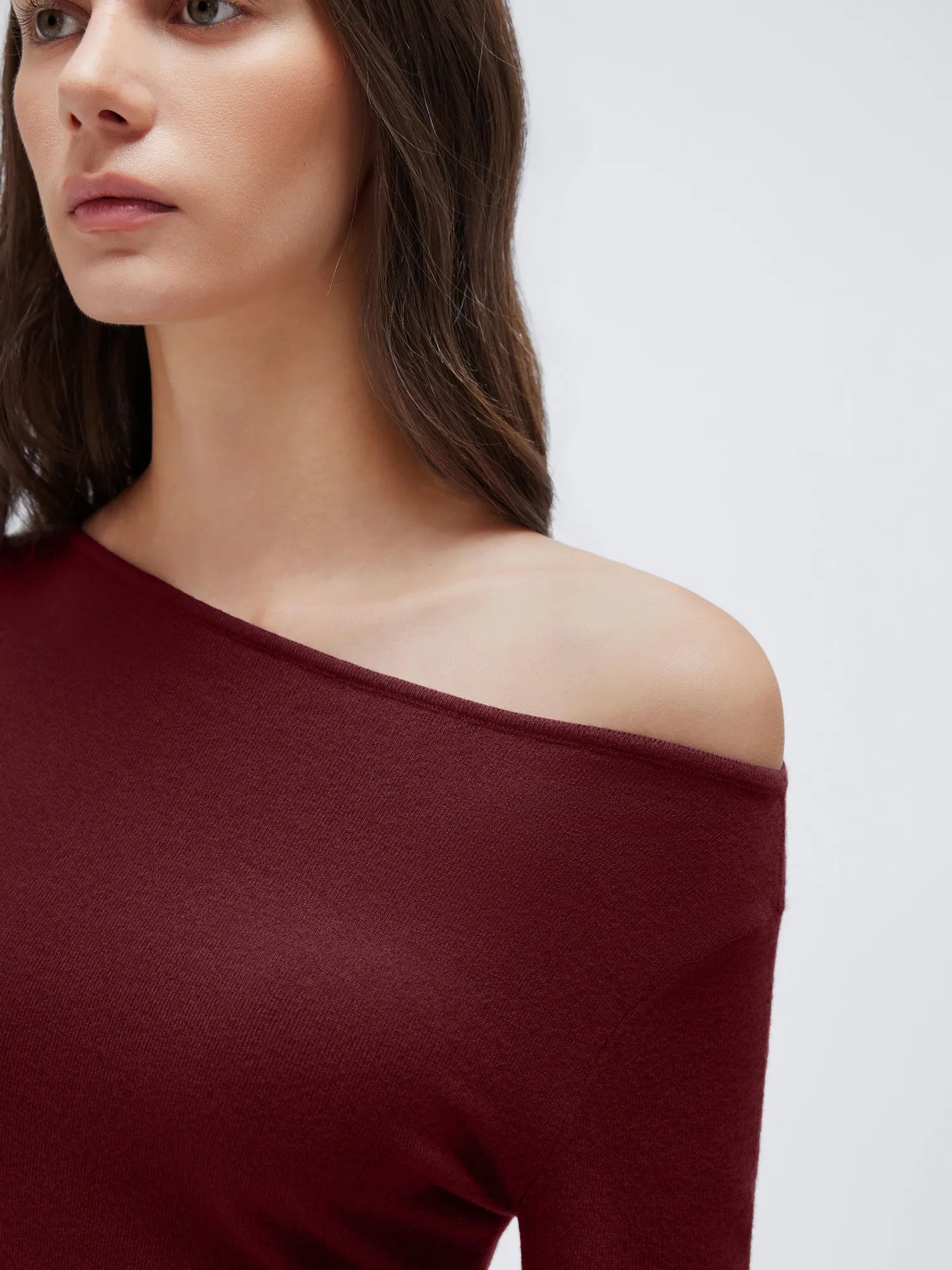 Cashmere Cinched Waist Boat Neck Bell Sleeve Sweaters-SUUKSESS-SUUKSESS