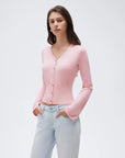 Cashmere Fitted Waist Cardigan Sweater