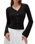 Cashmere Fitted Waist Cardigan Sweater
