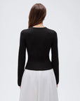 Cashmere Fitted Waist Cardigan Sweater
