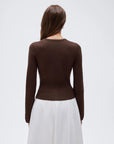 Cashmere Fitted Waist Cardigan Sweater