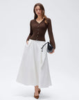 Cashmere Fitted Waist Cardigan Sweater