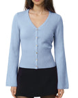 Cashmere Fitted Waist Cardigan Sweater