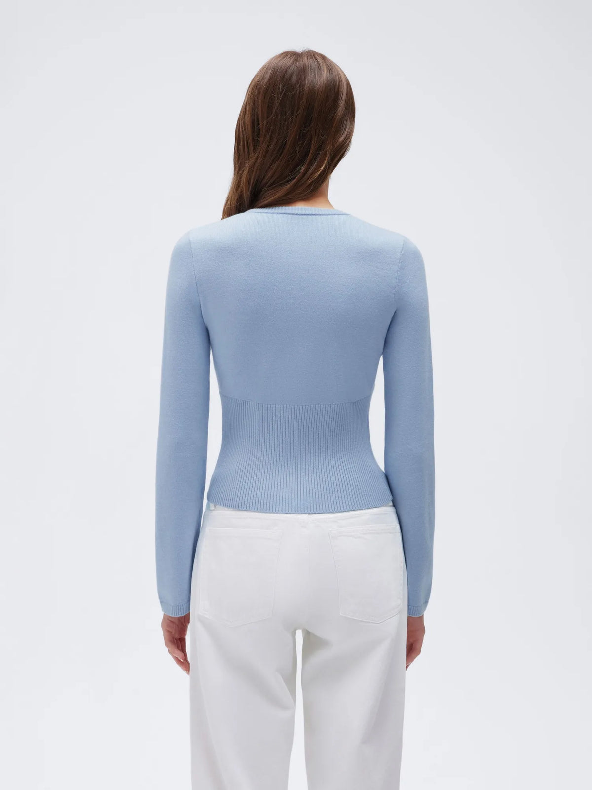 Cashmere Fitted Waist Cardigan Sweater