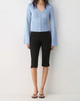 Cashmere Fitted Waist Cardigan Sweater