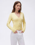Cashmere Fitted Waist Cardigan Sweater