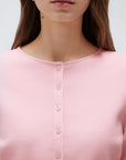 Cashmere Crewneck waistband Cardigan Sweater-SUUKSESS-SUUKSESS