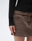 Cashmere Crewneck waistband Cardigan Sweater-SUUKSESS-SUUKSESS