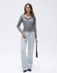 Cashmere Crewneck waistband Cardigan Sweater-SUUKSESS-SUUKSESS