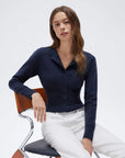 Cashmere Crewneck waistband Cardigan Sweater-SUUKSESS-SUUKSESS