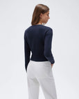 Cashmere Crewneck waistband Cardigan Sweater-SUUKSESS-SUUKSESS