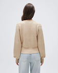 Wool V Neck Tie Waist Sweater - Long Sleeve-SUUKSESS-SUUKSESS