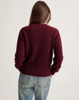 Wool V Neck Tie Waist Sweater - Long Sleeve-SUUKSESS-SUUKSESS