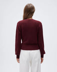 Wool V Neck Tie Waist Sweater - Long Sleeve-SUUKSESS-SUUKSESS