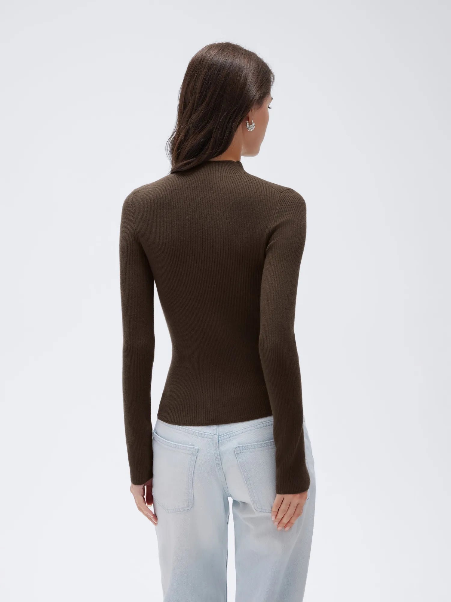 Cashmere Mock Turtleneck Shirt - Long Sleeve-SUUKSESS-SUUKSESS