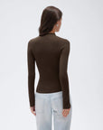 Cashmere Mock Turtleneck Shirt - Long Sleeve-SUUKSESS-SUUKSESS