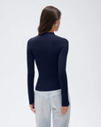 Cashmere Mock Turtleneck Shirt - Long Sleeve-SUUKSESS-SUUKSESS