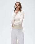 Cashmere Mock Turtleneck Shirt - Long Sleeve-SUUKSESS-SUUKSESS