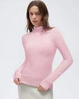 Cashmere Blend Turtle Neck Sweaters - Long Sleeve