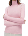 Cashmere Blend Turtle Neck Sweaters - Long Sleeve