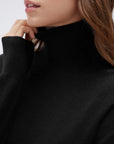 Cashmere Blend Turtle Neck Sweaters - Long Sleeve