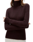 Cashmere Blend Turtle Neck Sweaters - Long Sleeve