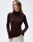 Cashmere Blend Turtle Neck Sweaters - Long Sleeve
