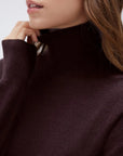 Cashmere Blend Turtle Neck Sweaters - Long Sleeve
