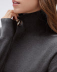 Cashmere Blend Turtle Neck Sweaters - Long Sleeve