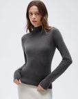Cashmere Blend Turtle Neck Sweaters - Long Sleeve