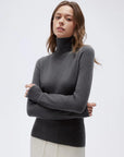 Cashmere Blend Turtle Neck Sweaters - Long Sleeve