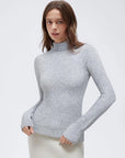Cashmere Blend Turtle Neck Sweaters - Long Sleeve