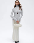 Cashmere Blend Turtle Neck Sweaters - Long Sleeve