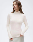 Cashmere Blend Turtle Neck Sweaters - Long Sleeve
