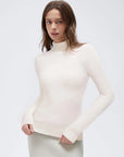 Cashmere Blend Turtle Neck Sweaters - Long Sleeve