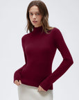 Cashmere Blend Turtle Neck Sweaters - Long Sleeve
