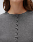 Cashmere Crewneck Cardigan Sweater