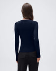 Cashmere Crewneck Cardigan Sweater