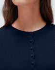 Cashmere Crewneck Cardigan Sweater