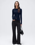 Cashmere Crewneck Cardigan Sweater