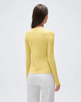 Cashmere Crewneck Cardigan Sweater